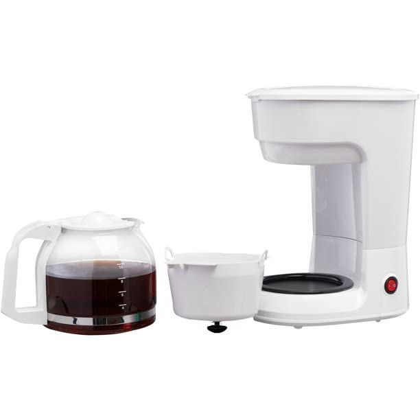 White 12 Cup Drip Coffee Maker P2648