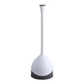 Heavy-Duty Toilet Plunger with Hideaway Holder, White P6649
