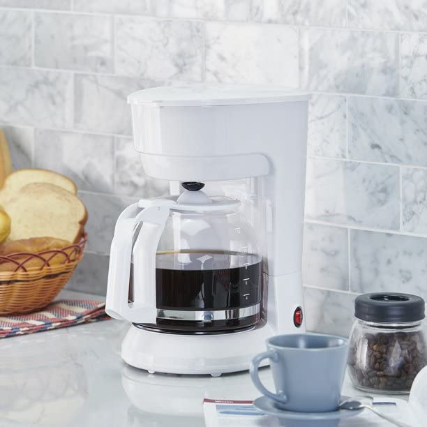 White 12 Cup Drip Coffee Maker P2648