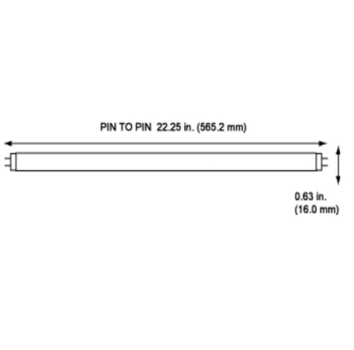 24 Inch 24W 5000K T5 Fluorescent Bulb G5 Bipin Base Pack of 40 C325