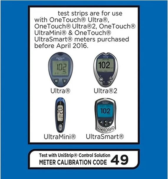 Blood Glucose Test Strips, 50 Count V878781