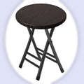 Portable Folding Stool 18in Black 300 Lbs Capacity B232
