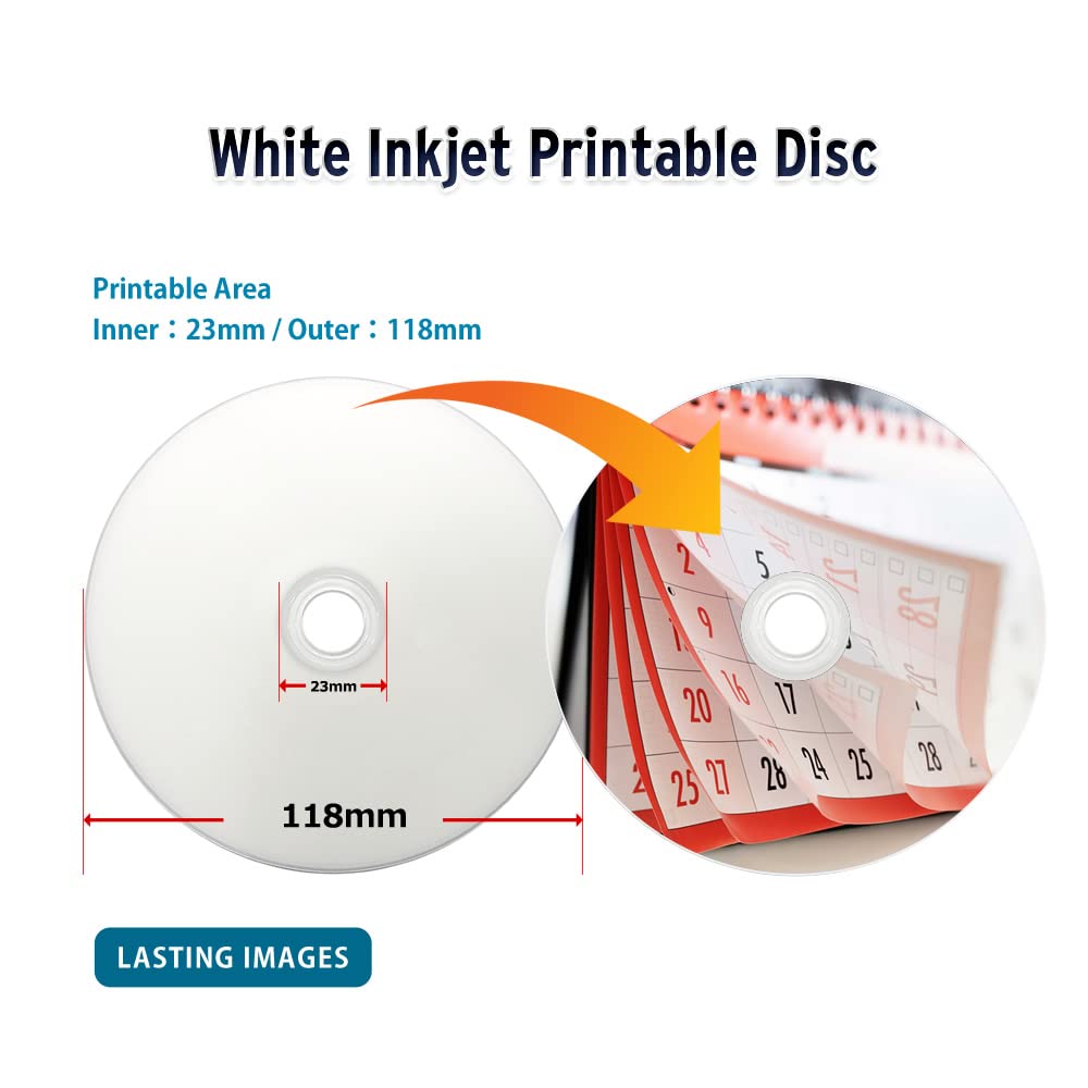 50GB White Inkjet Printable Blu-ray 25-Pack Z131346