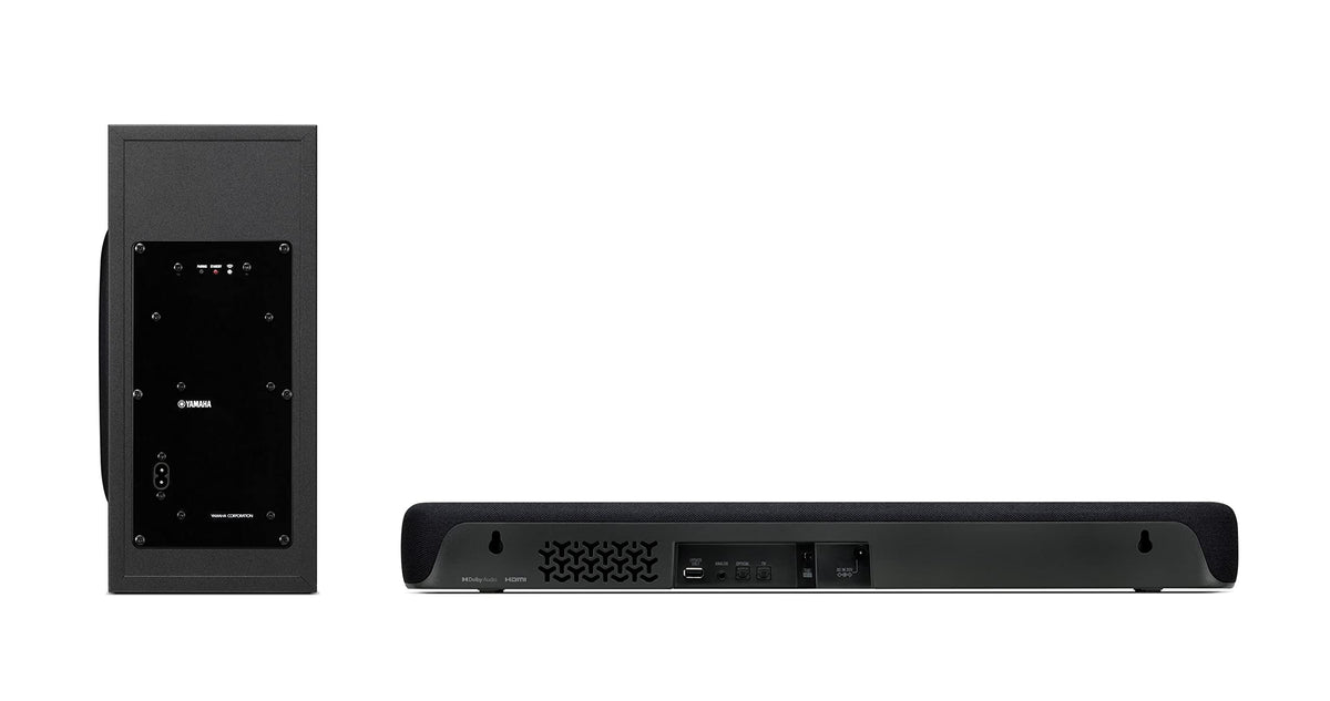Compact Sound Bar with Wireless Subwoofer and Bluetooth, Black X322836