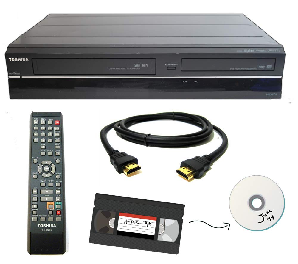 VHS to DVD Recorder VCR Combo with Remote Q3054