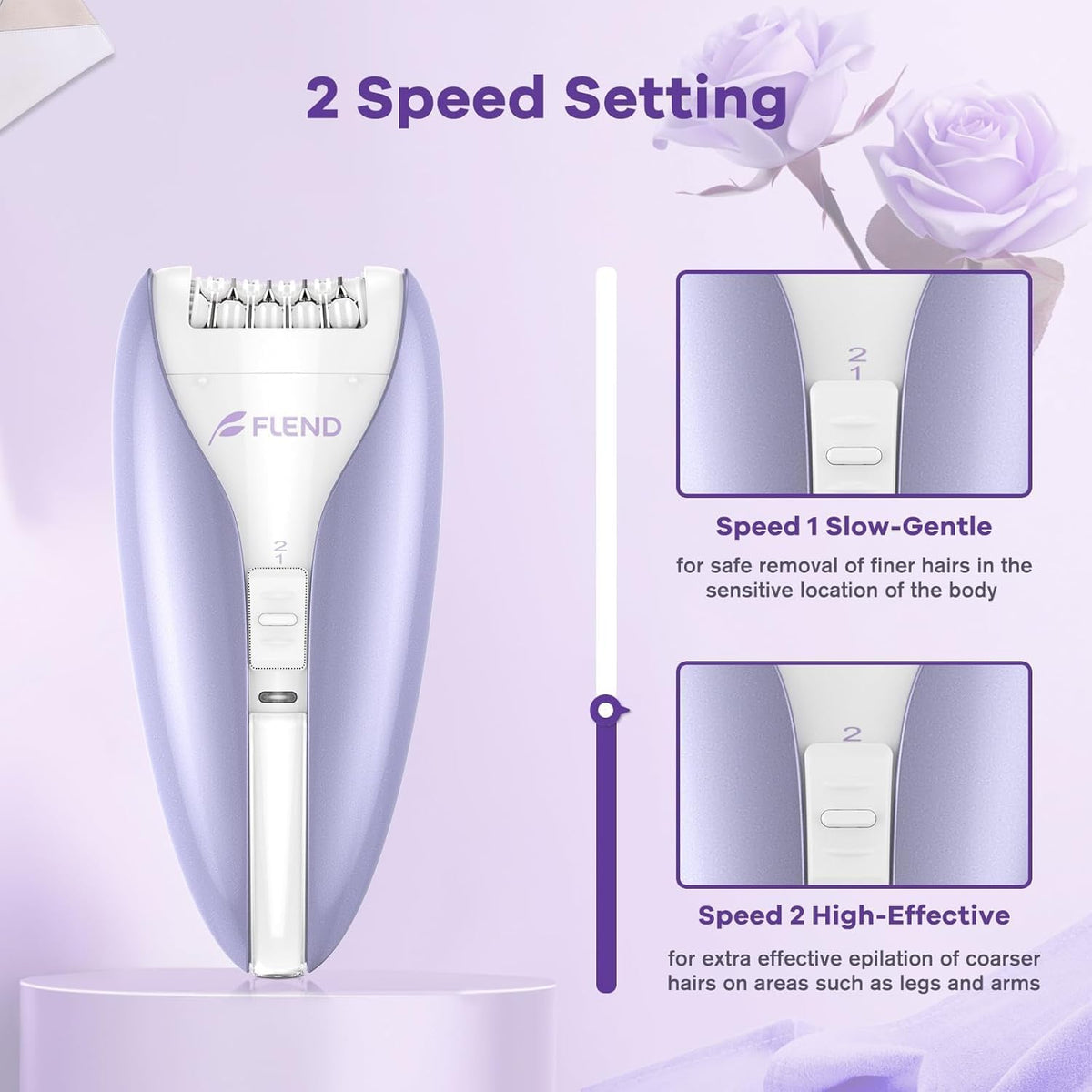 2-Speed Facial & Body Hair Remover X332