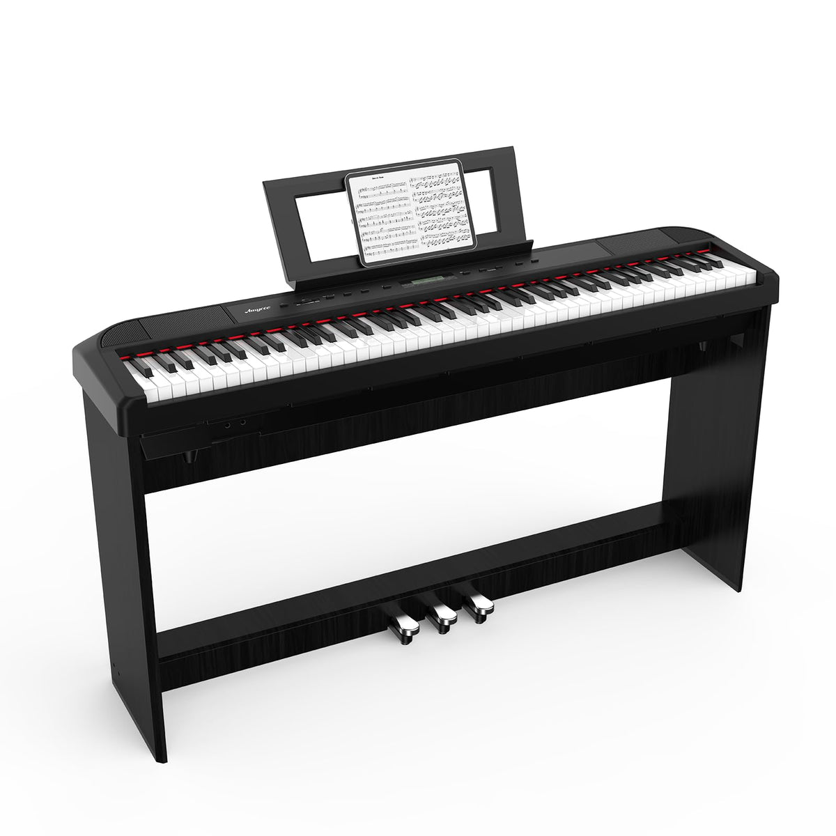 88-Key Weighted Hammer Action Digital Piano with Stand, Headphones, Carrying Case & Power Adapter D138