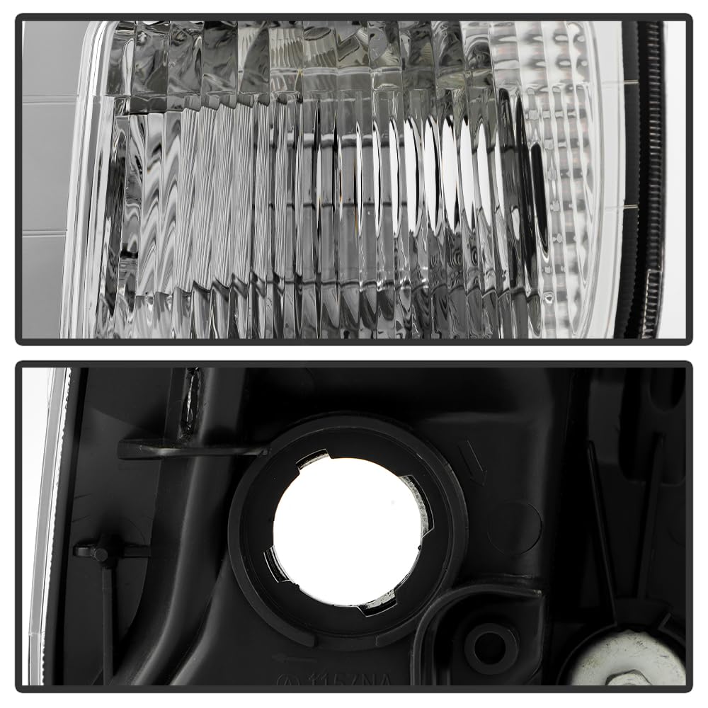 Black Headlights Headlamps Pair Replacement Left+Right V52260