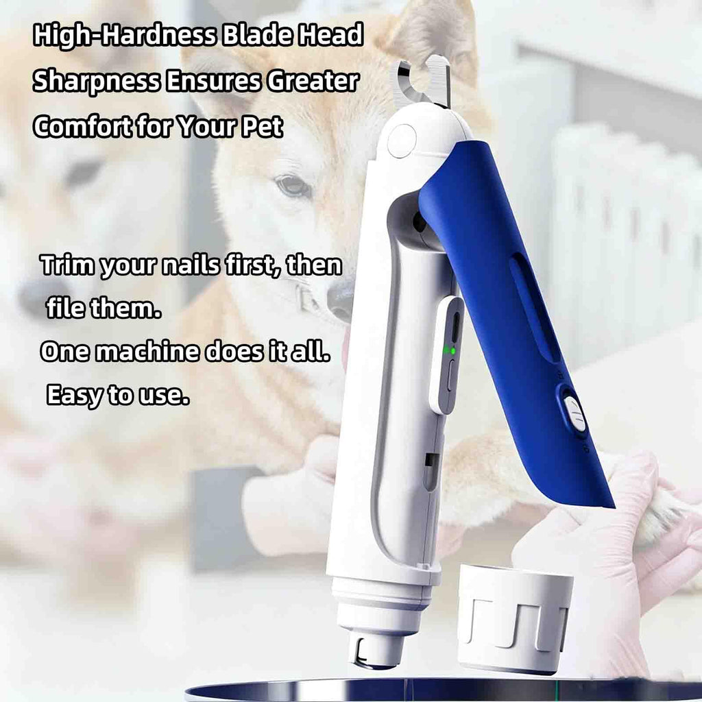 Electric Nail Clipper for Dogs Cats 2-in-1 USB Rechargeable B46491