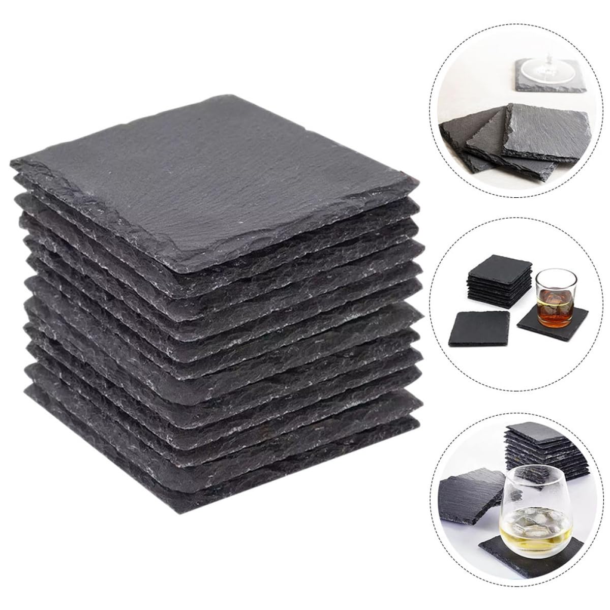 Natural Rock Coaster Set P195
