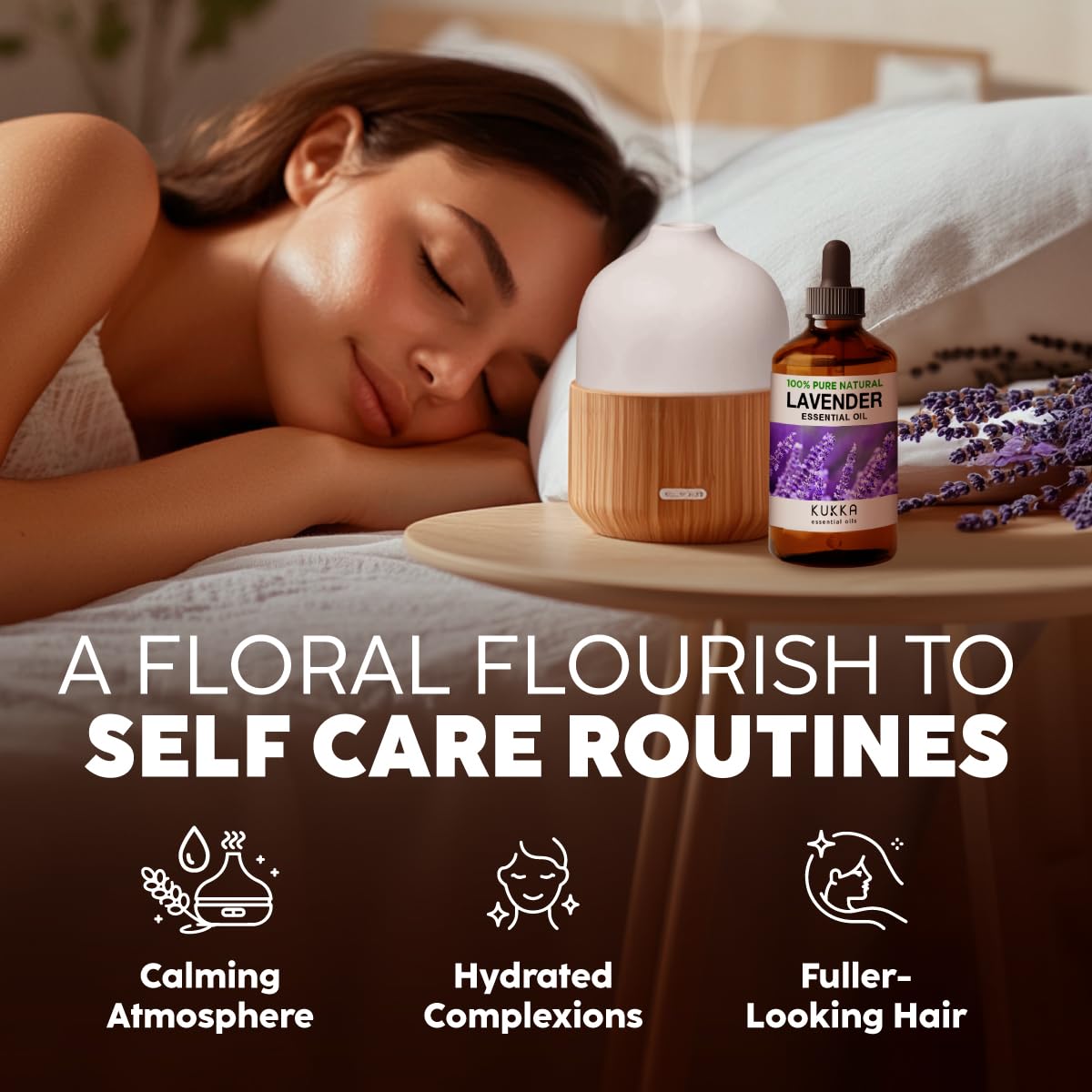 Lavender & Tea Tree Essential Oil Set 2x4 fl oz D455