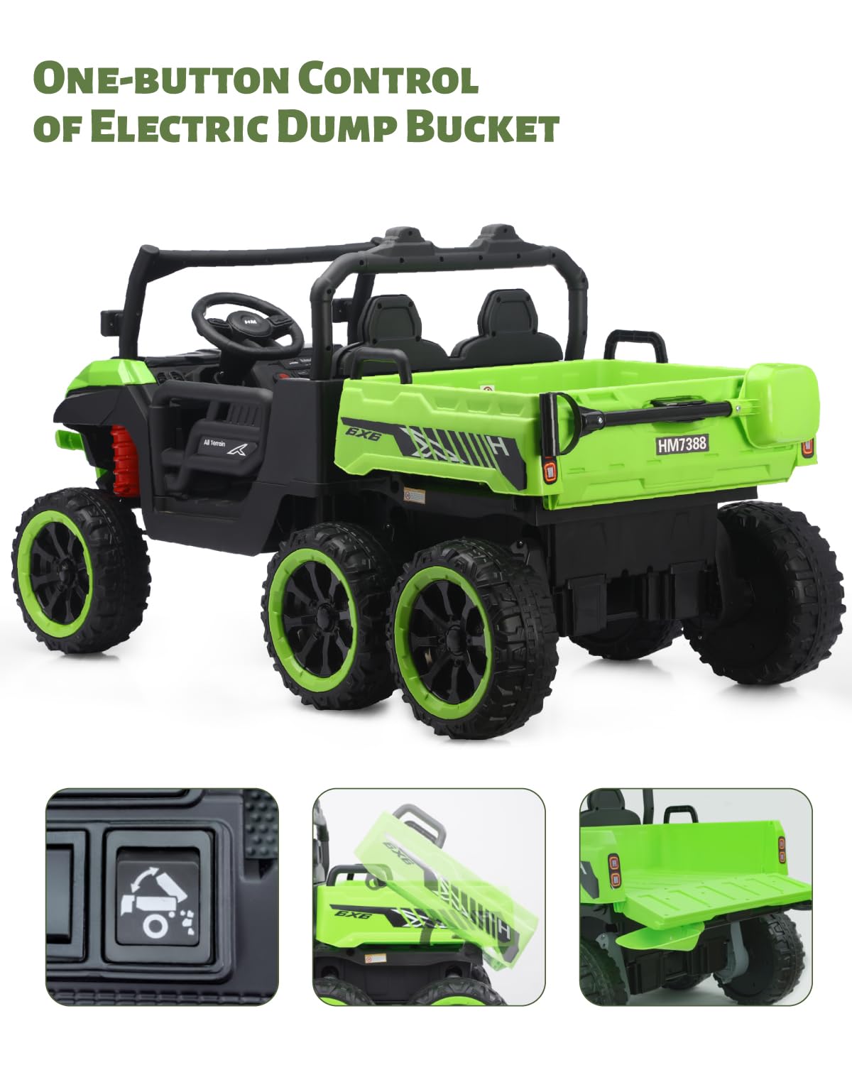 24V 2 Seater Ride on Dump Truck M927