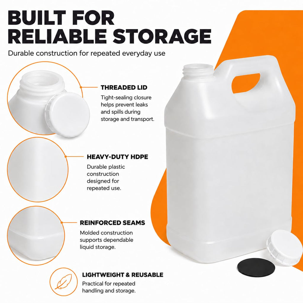 2.5 Gallon Reusable Plastic Water Jug with Lid S454194