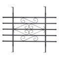 24 x 36 Inch Heavy Duty Iron Window Security Bars, Black 2 Pack W847165