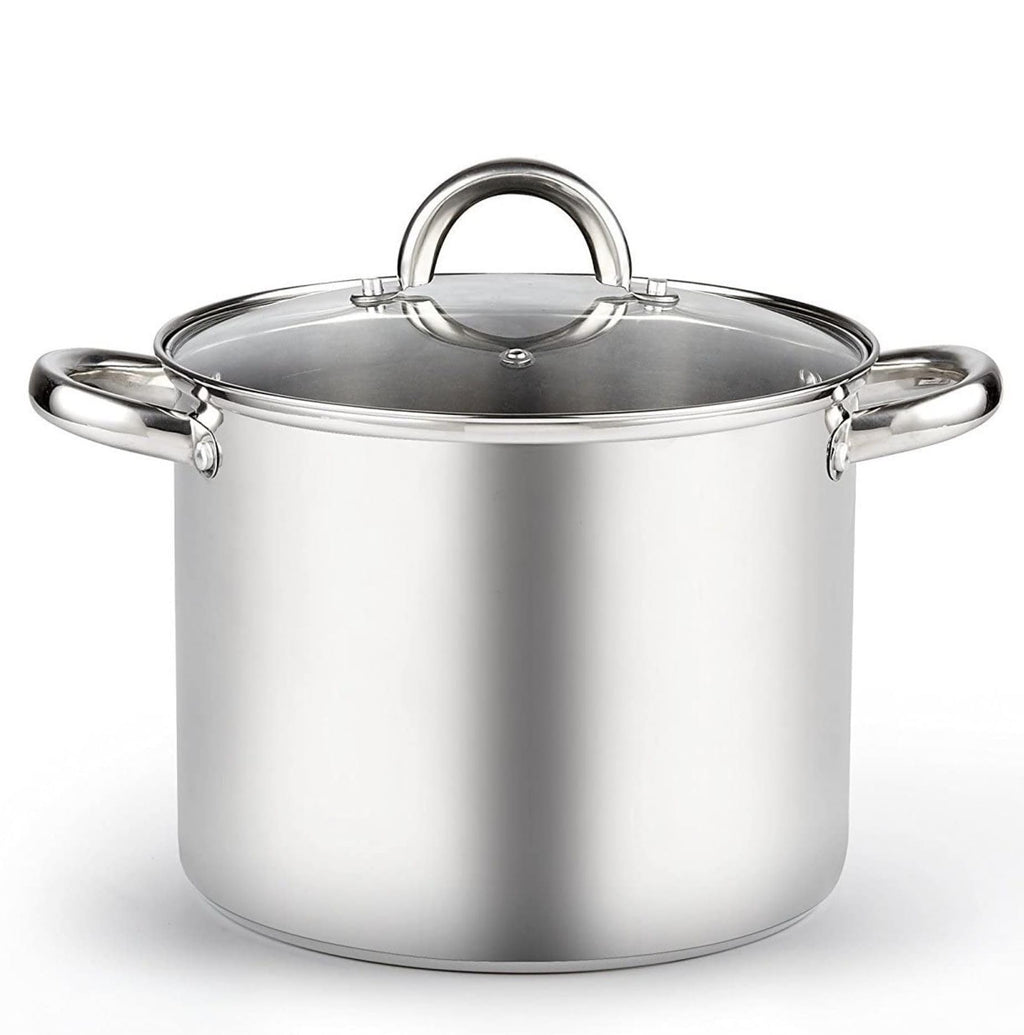 8 Quart Stainless Steel Stock Pot with Lid T10759