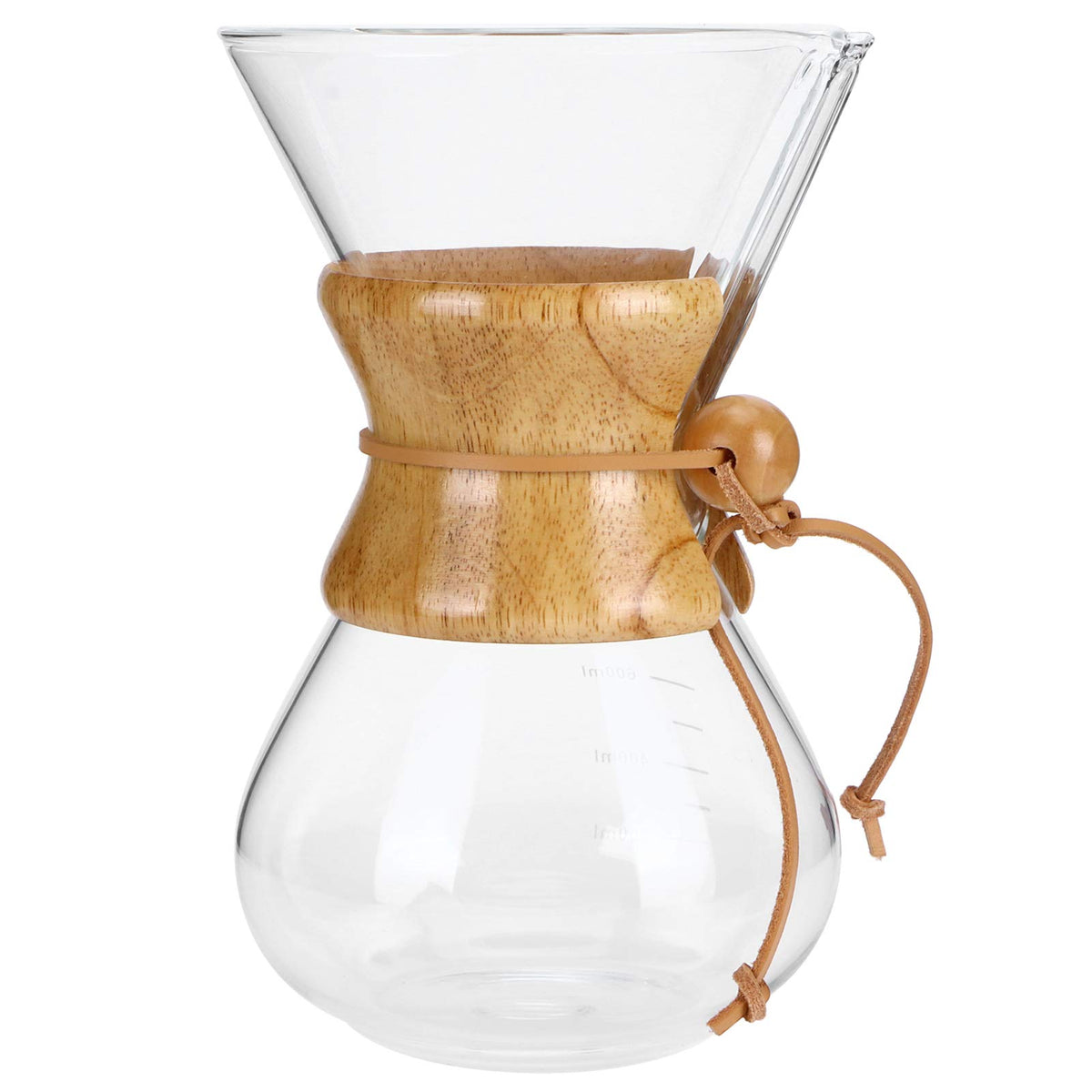 High Temp Glass Coffee Drip Pot with Reusable Filter 600ml J845851