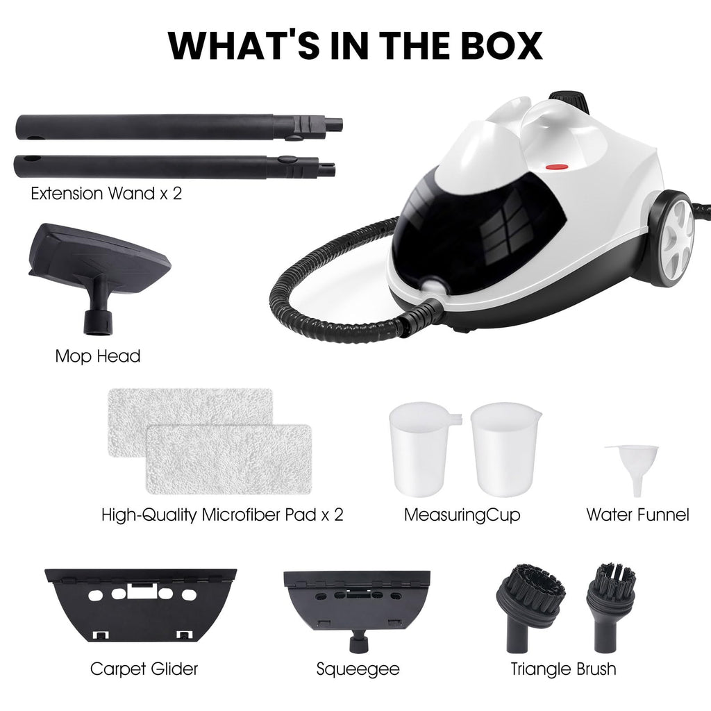 1.5L 6-in-1 Steam Cleaner with 8 Accessories Z9122