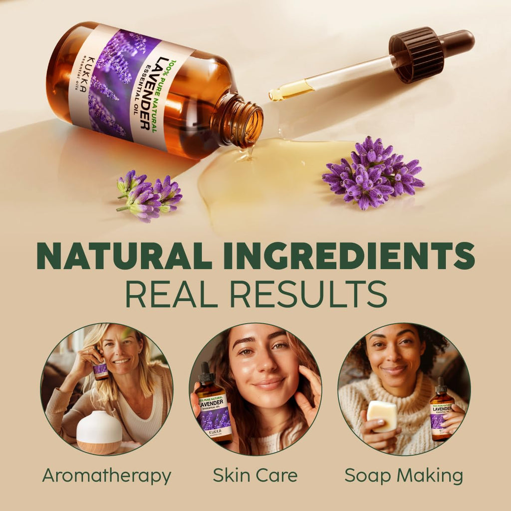 Lavender & Tea Tree Essential Oil Set 2x4 fl oz D455