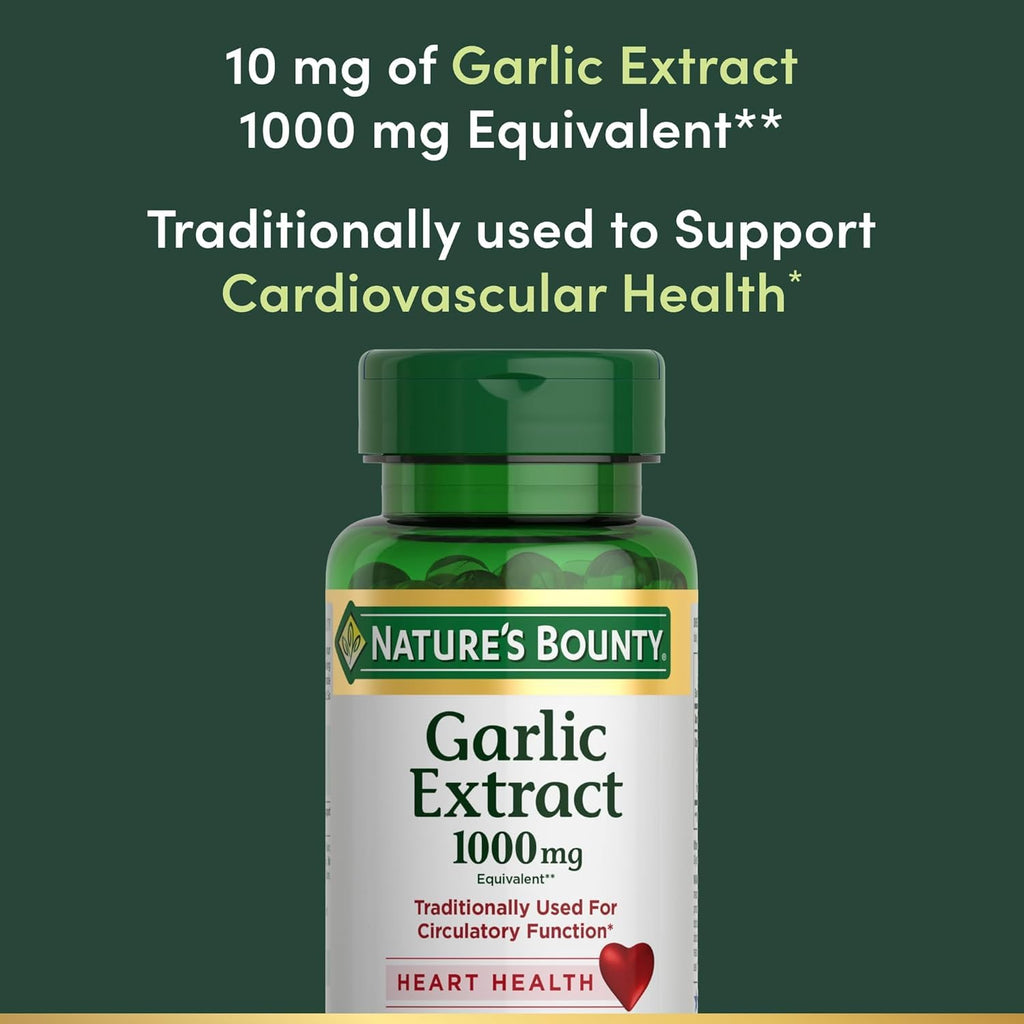 Garlic Extract Supplement, 1000mg, 100 Count R74319