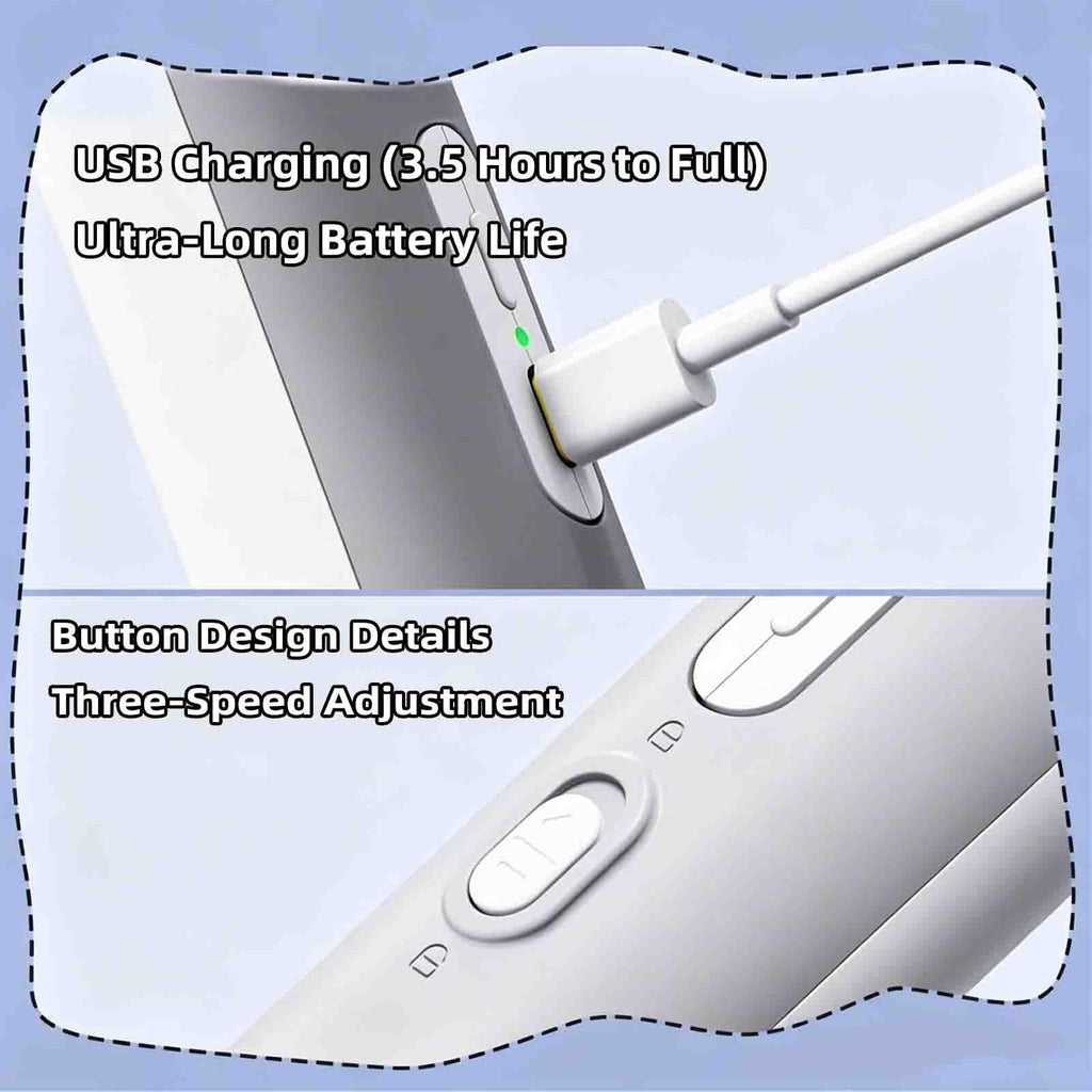 Electric Nail Clipper for Dogs Cats 2-in-1 USB Rechargeable B46491