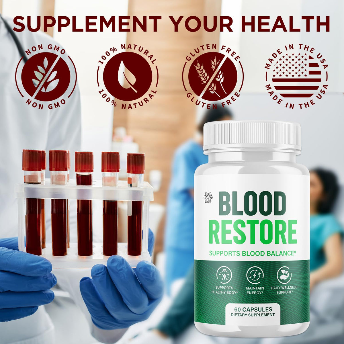 All Natural Blood Health Support Capsules 60 Capsules P170