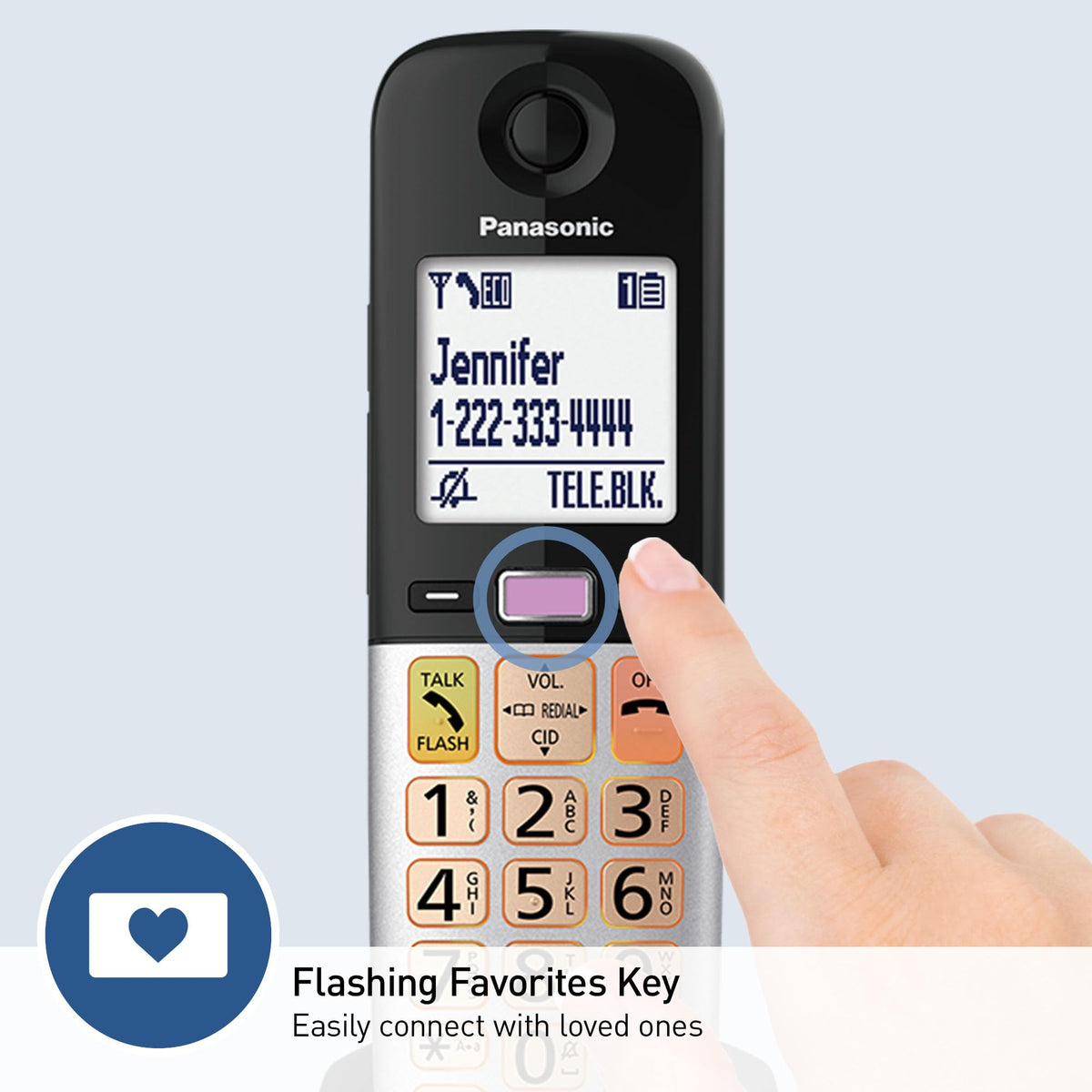 Cordless Phone with Volume Boost and Slow Talk K4511