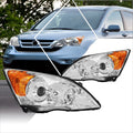 Projector Headlights Assembly with Chrome Housing Amber Corner R197969