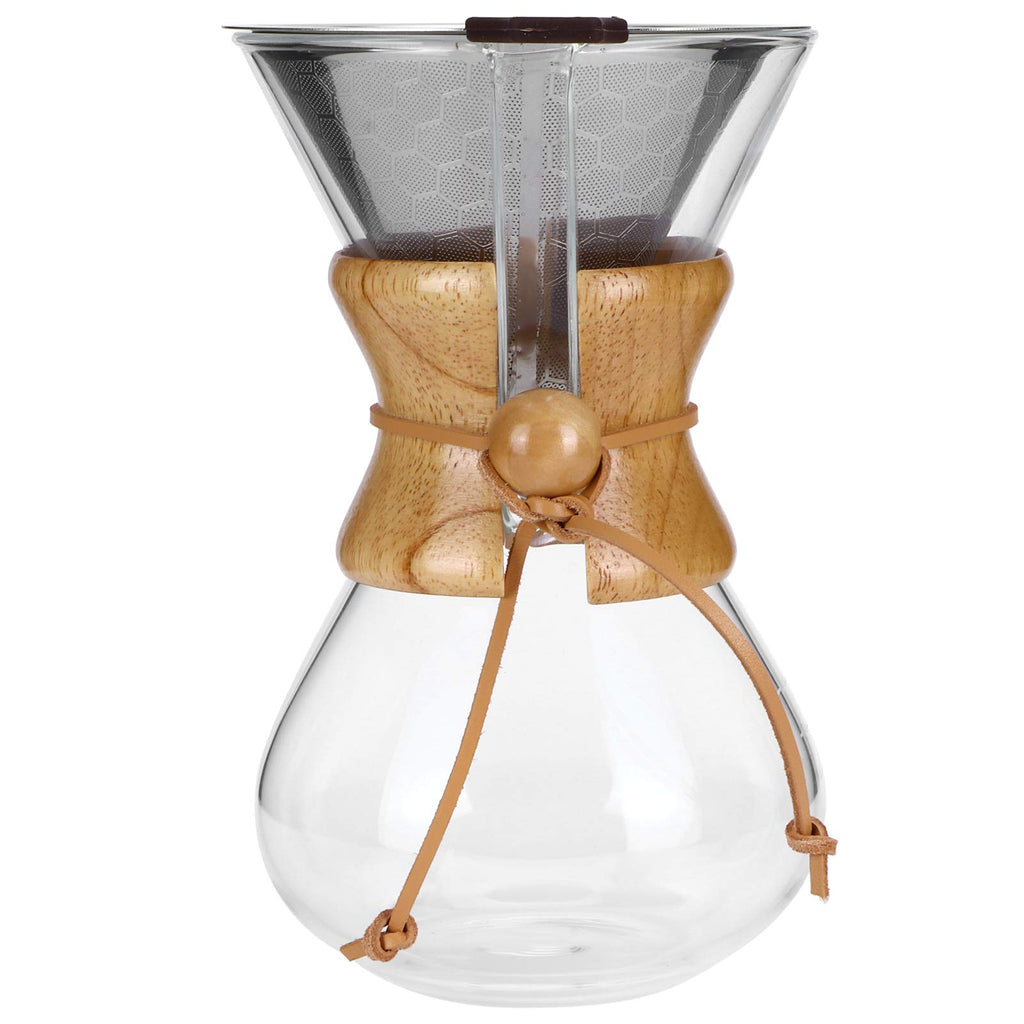 High Temp Glass Coffee Drip Pot with Reusable Filter 600ml J845851