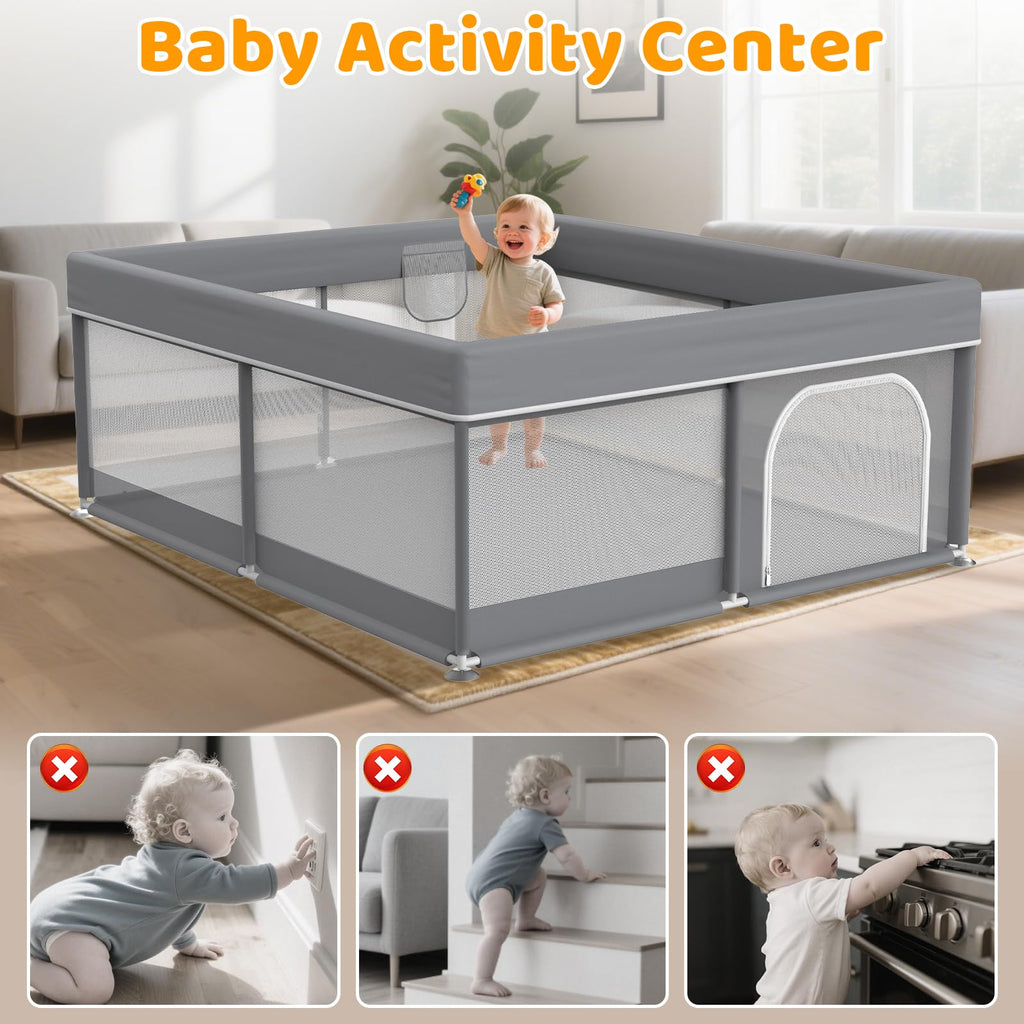 79x71 Inch Extra Large Baby Playpen Z29318