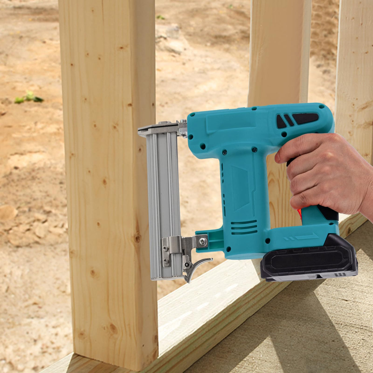 Cordless Battery Powered Brad Nailer Kit with Carrying Case H40960