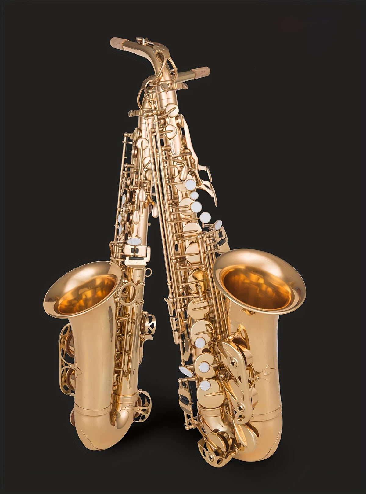 E flat Alto Saxophone with Belt Box, Whistle, Cleaning Suit B490193