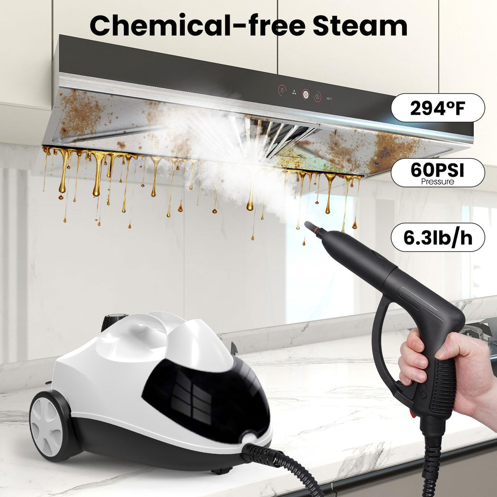 1.5L 6-in-1 Steam Cleaner with 8 Accessories Z9122