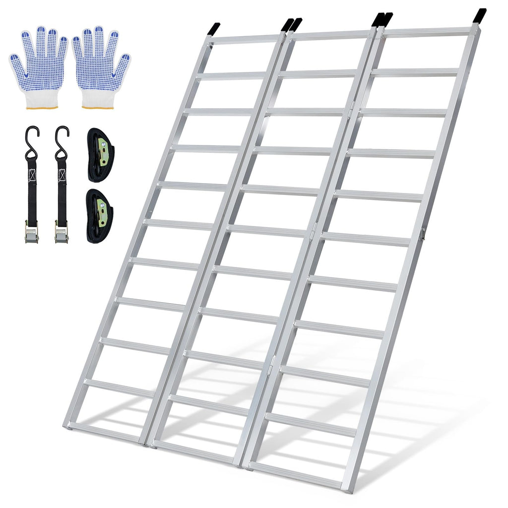 77" x 54" Tri-Fold Aluminum Loading Ramp, 1800 lbs Capacity O3880