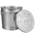 7 Gallon Galvanized Steel Trash Can with Lid A711