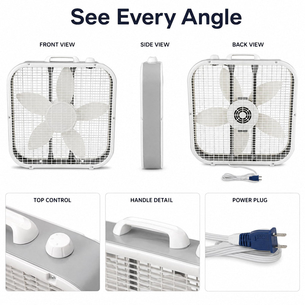 20 Inch 3-Speed Box Fan I141906