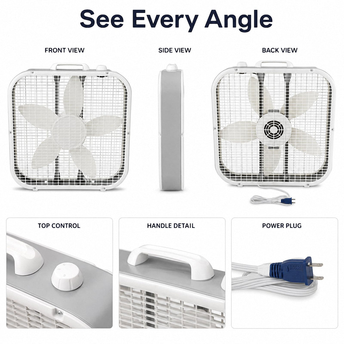 20 Inch 3-Speed Box Fan I141906