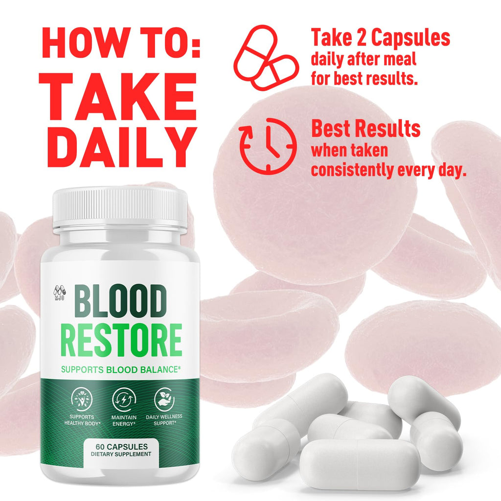 All Natural Blood Health Support Capsules 60 Capsules P170