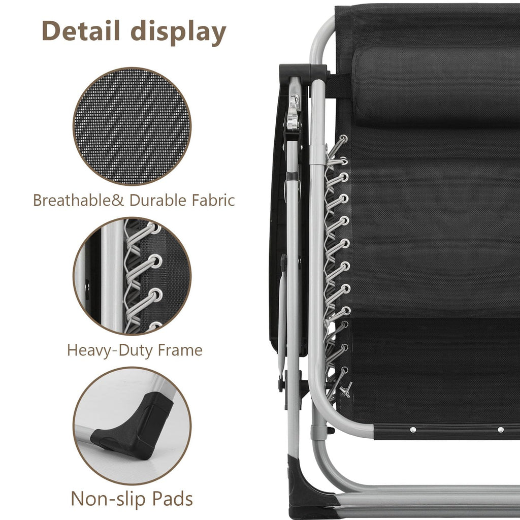 Zero Gravity Lounge Chair Black S326