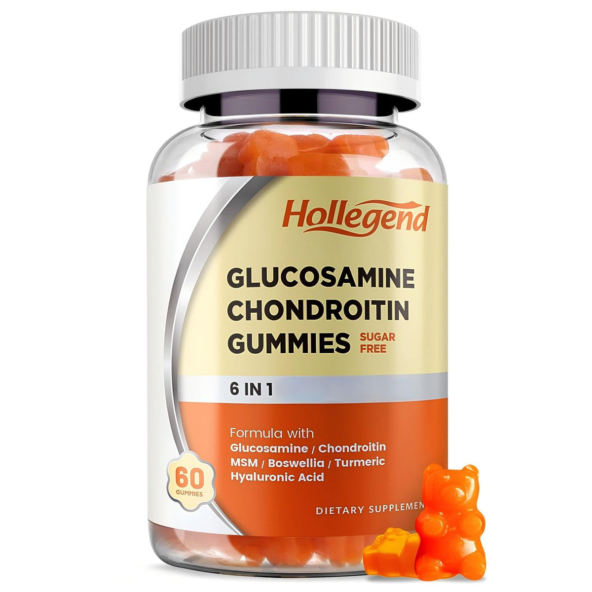 Sugar Free Glucosamine Chondroitin Gummies 60 Count B7838