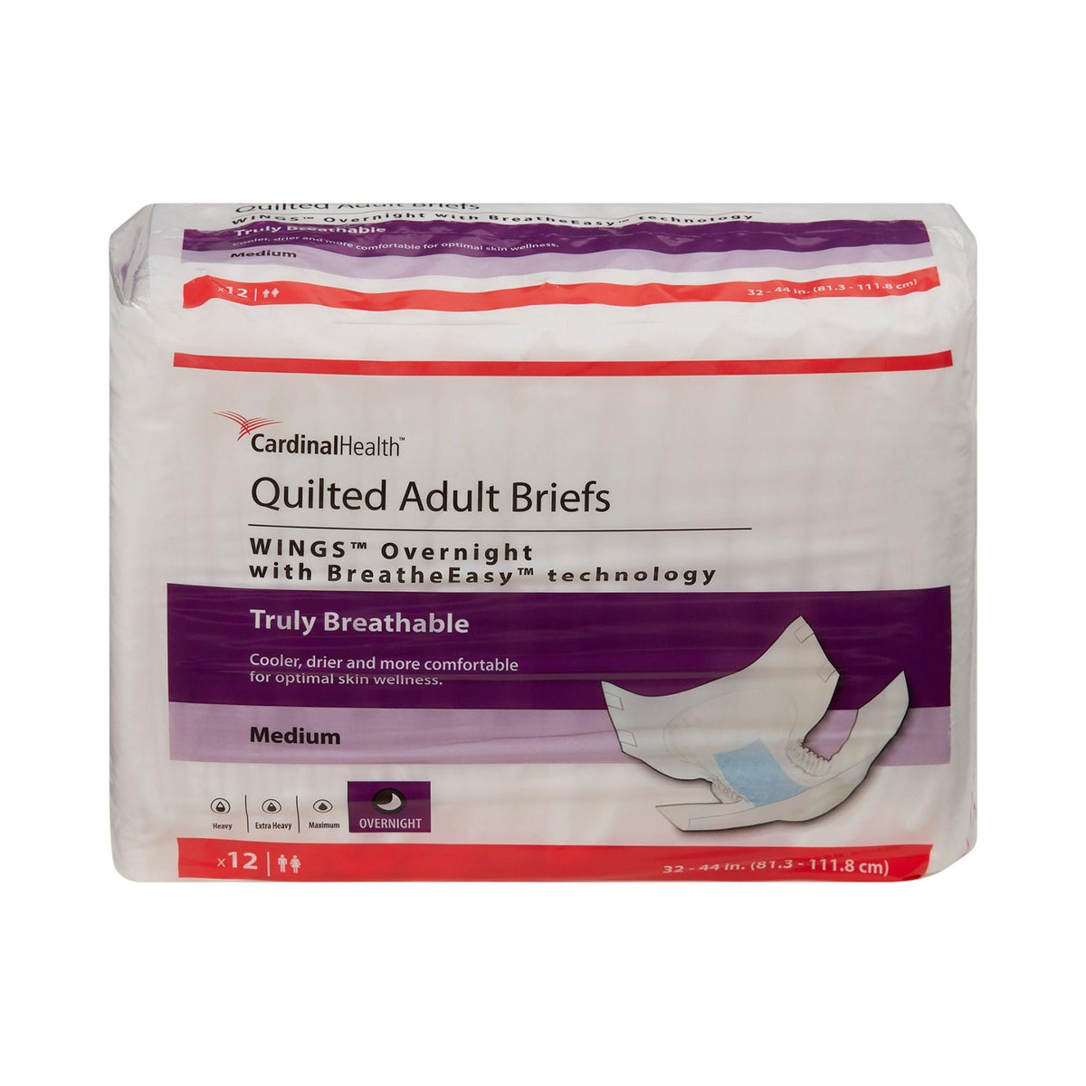 Medium Disposable Overnight Unisex Adult Incontinence Brief X344631