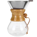 High Temp Glass Coffee Drip Pot with Reusable Filter 600ml J845851