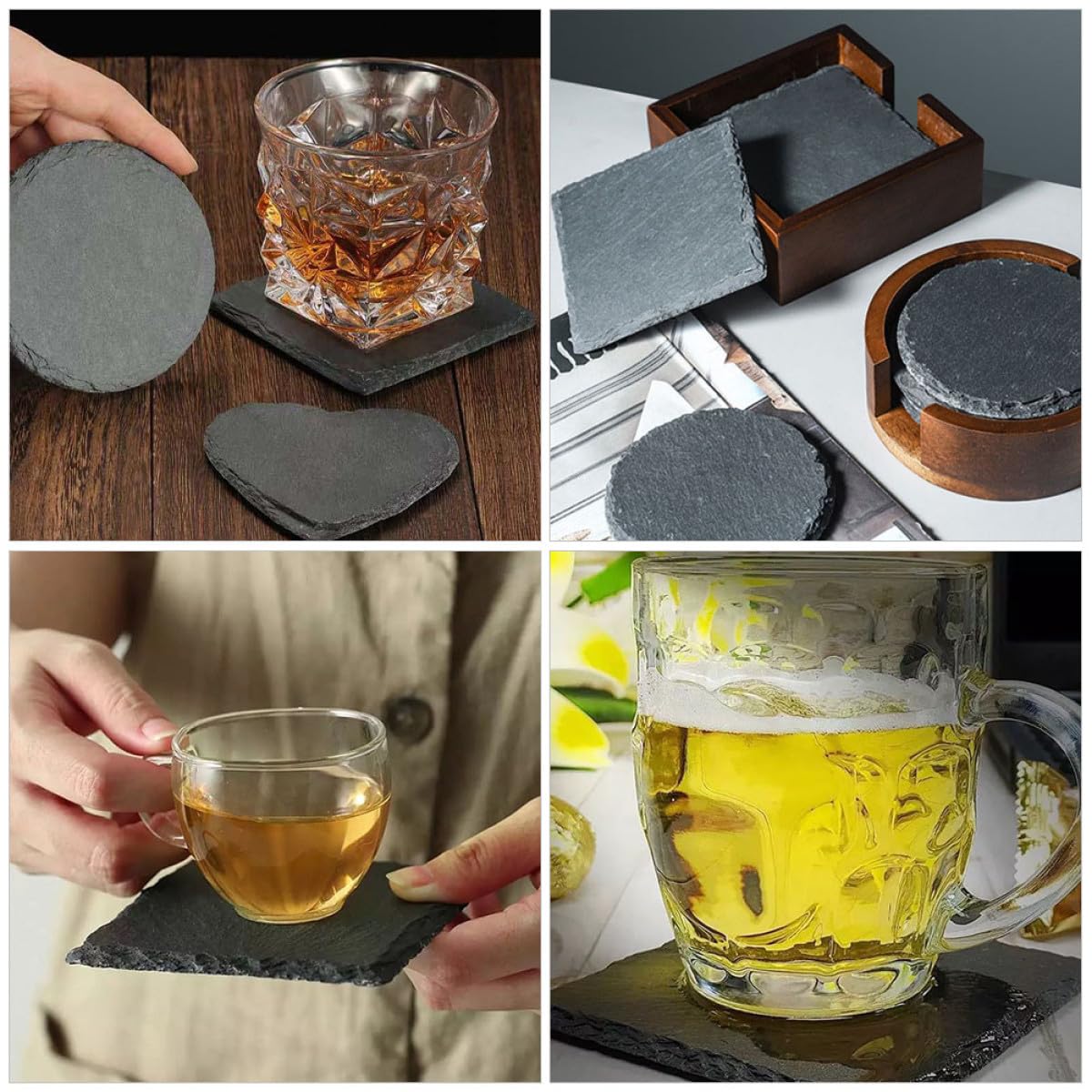 Natural Rock Coaster Set P195