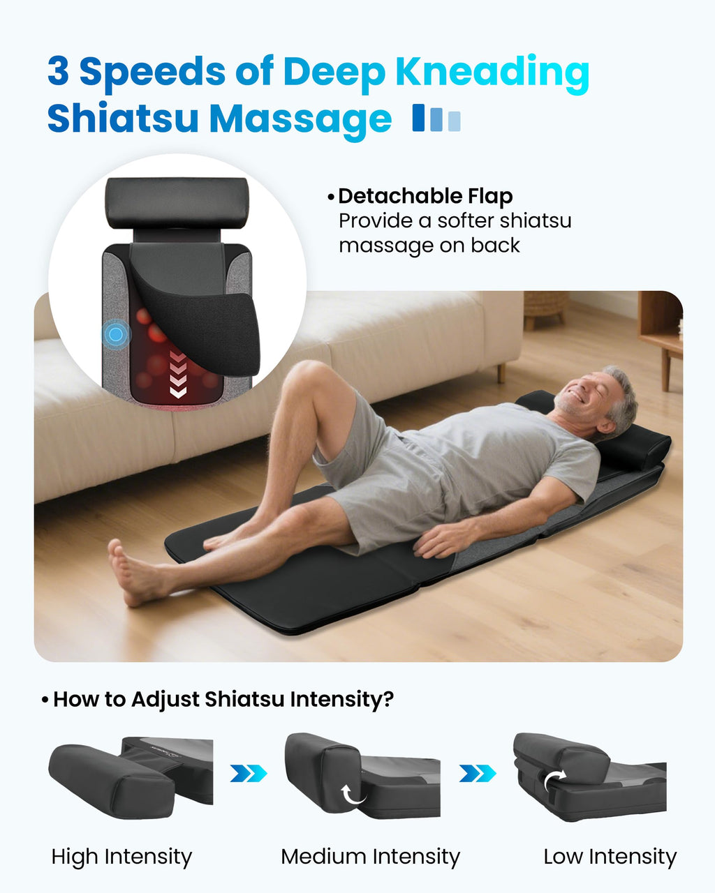 Graphene Heating Full Body Massage Mat with Heat N263913