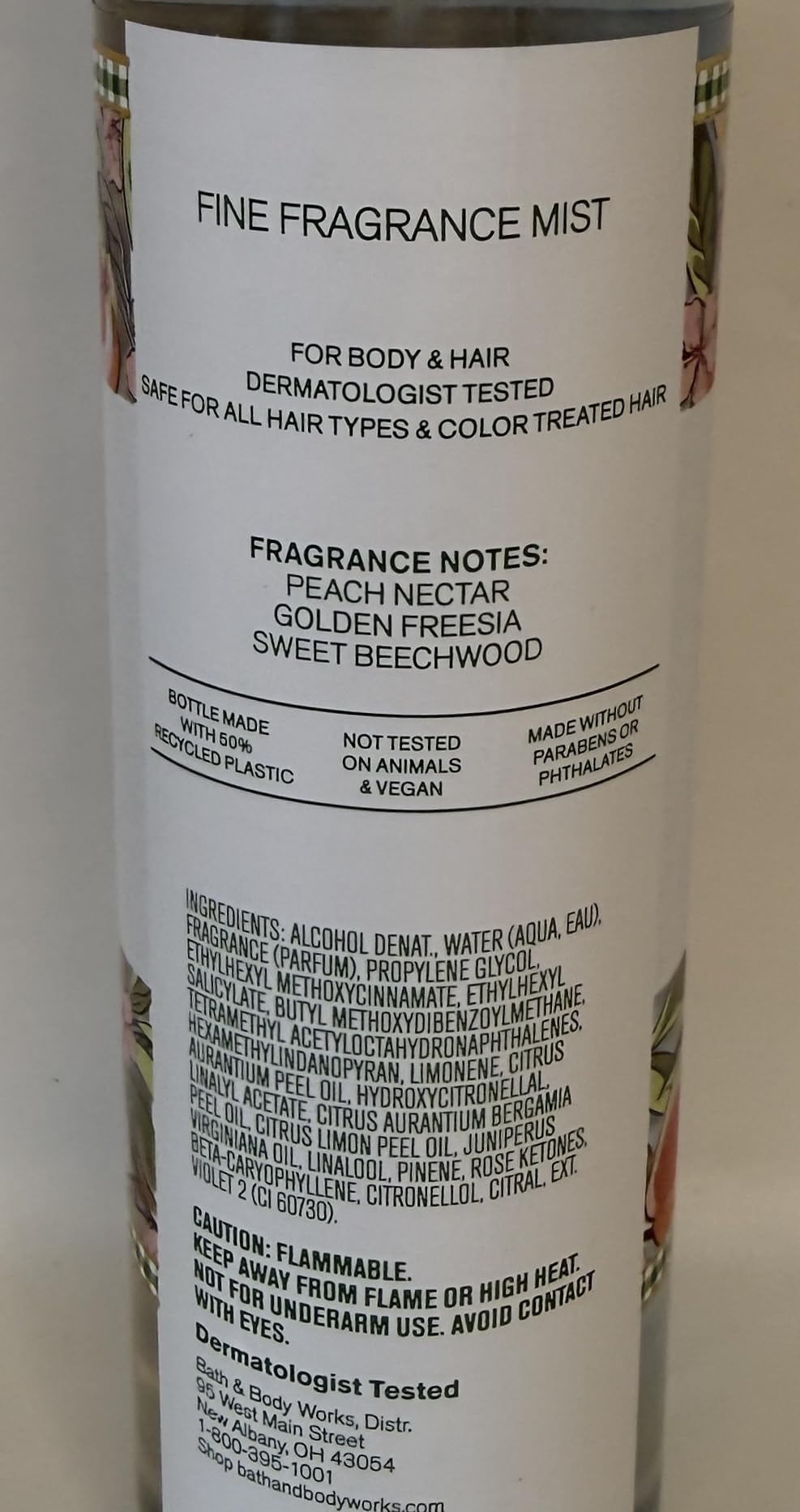 Peach Blossom & Nectar Fine Fragrance Mist 8 Ounces W68622