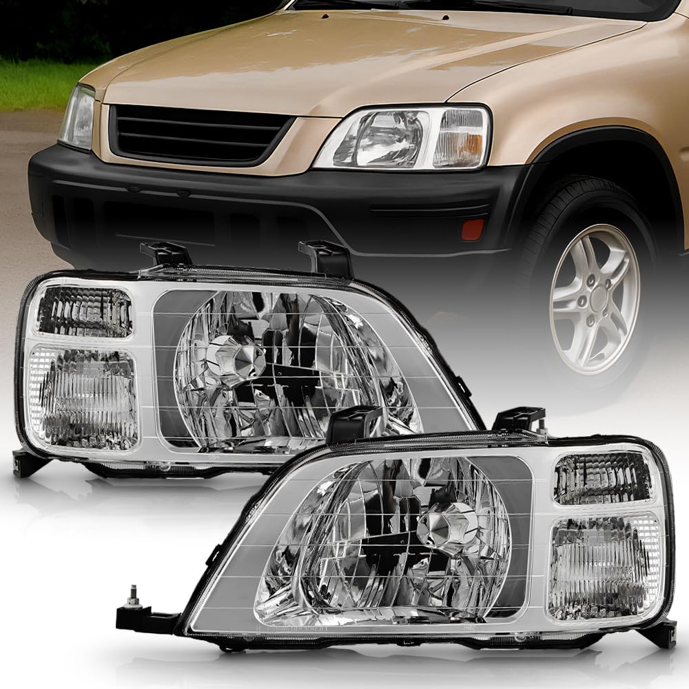 Black Headlights Headlamps Pair Replacement Left+Right V52260
