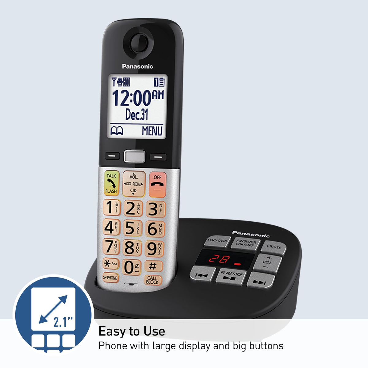 Cordless Phone with Volume Boost and Slow Talk K4511