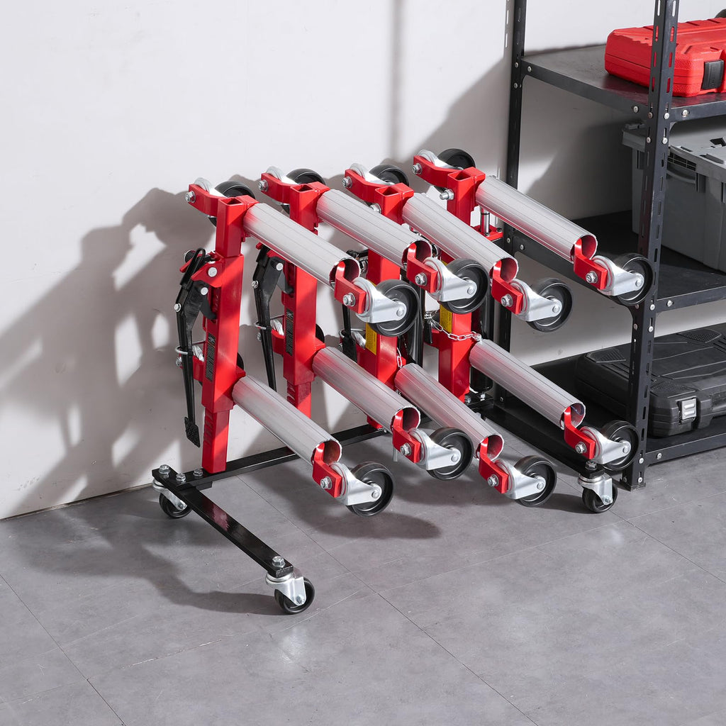 Car Dolly Rack with 360° Rotatable Wheels, 4-Dolly Capacity E805516