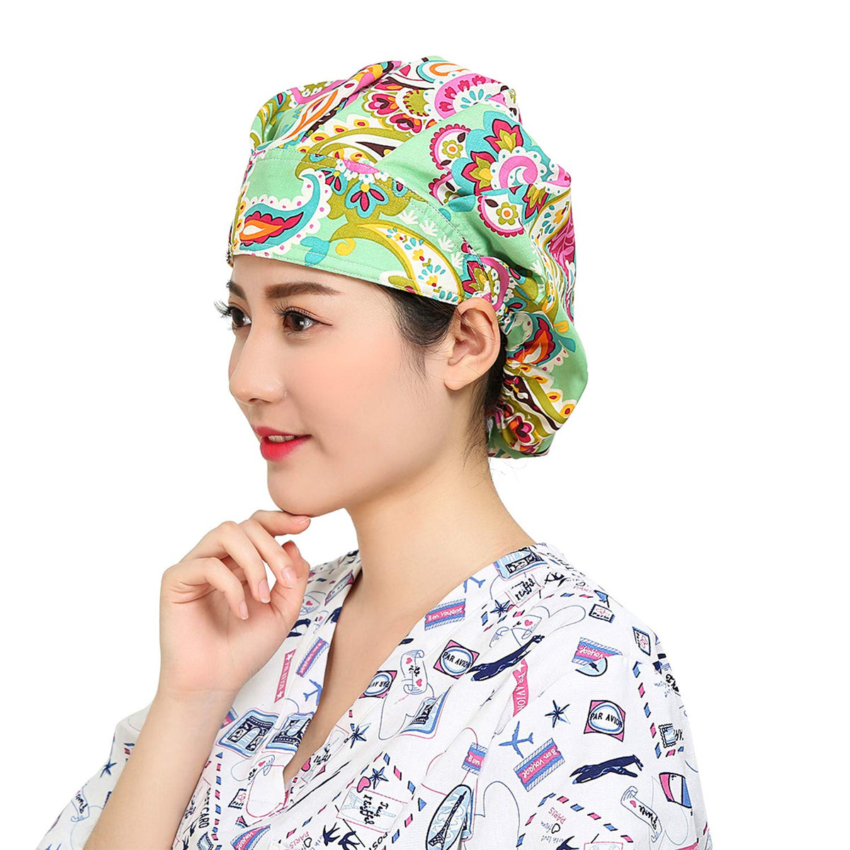 2 Pack Adjustable Cotton Working Cap with Sweatband P5994