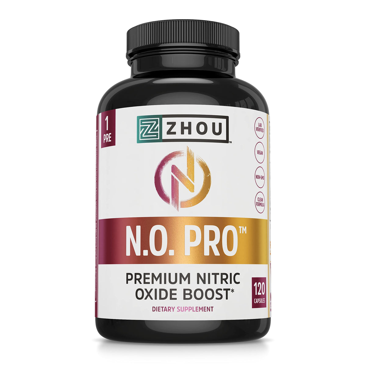 Nitric Oxide Supplement with Beet Root & L Arginine, 120 Veggie Capsules M133712