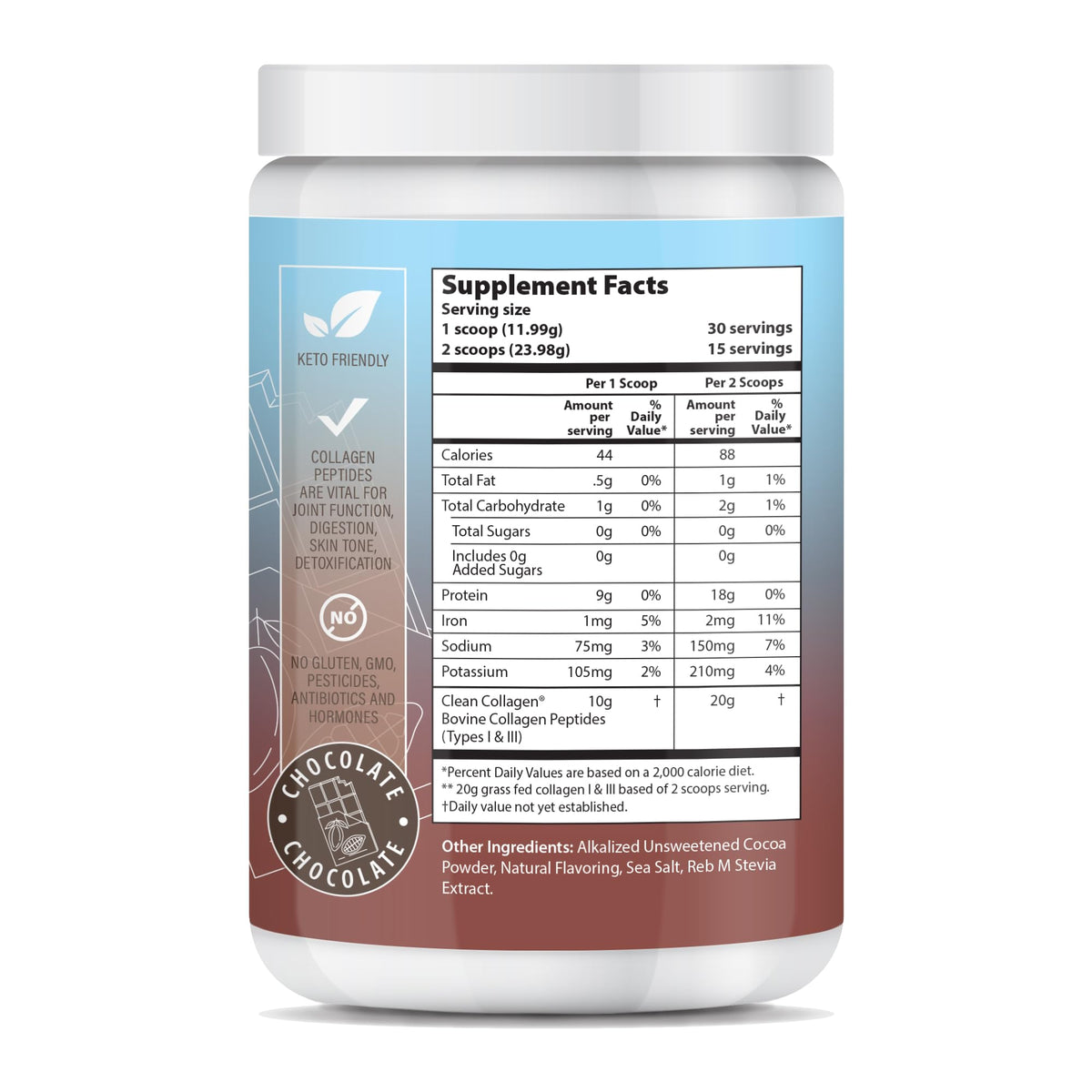 Chocolate Hydrolyzed Type 1&3 Collagen Peptides Powder J823324